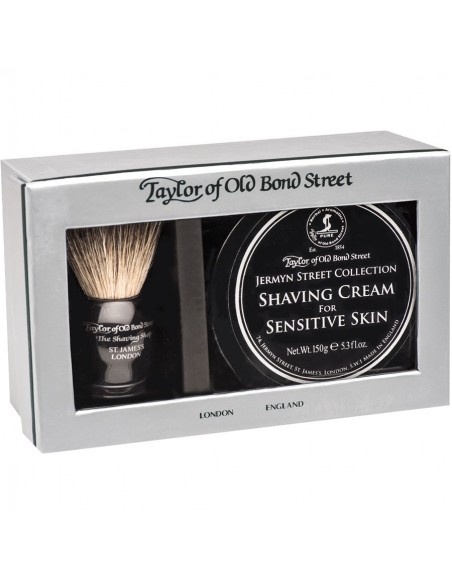 Taylor Of old Bond Street Cofanetto Regalo Crema da barba Yermin Street 150gr Con pennello in Tasso