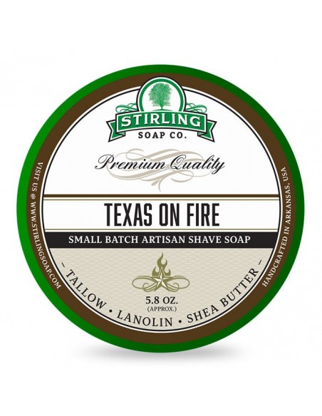 Stirling Soap Co. Sapone da Barba Texas on Fire 170ml