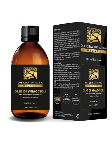 Olio di vinaccioli 100% Puro 250ml – Officina Artigiana