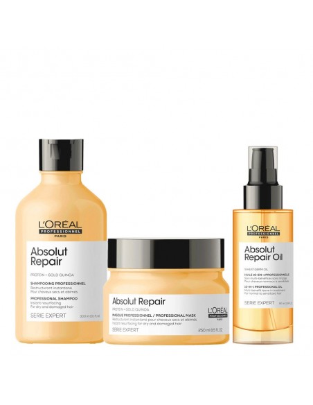 L'Oréal Professionnel Paris Serie Expert Absolut Repair Kit Capelli Grossi Danneggiati 3 prodotti