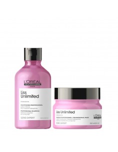 L'Oréal Professionnel Paris Serie Expert Liss Unlimited Kit Anticrespo Lisciante Maschera 250ml Shampoo 300ml