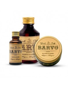 Barvo set barba legni e zenzero olio, shampoo, balsamo