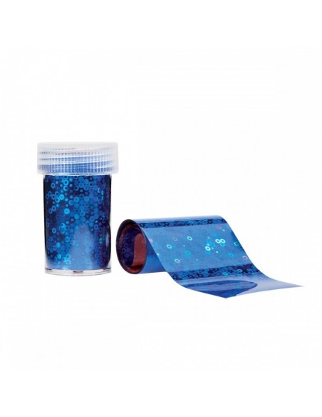 Estrosa Holographic Circle Blue - Foil Transfer Effect Estrosa Holographic Circle Blue - Foil Transfer Effect