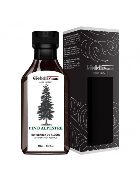 The Goodfellas’ smile fluido dopobarba Pino Alpestre zero alcool 100ml The Goodfellas’ smile fluido dopobarba Pino Alpestre zero alcool 100ml