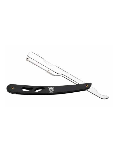 Rasoio Shavette in acciaio inox a Mezza lama manico acciaio manico di plastica