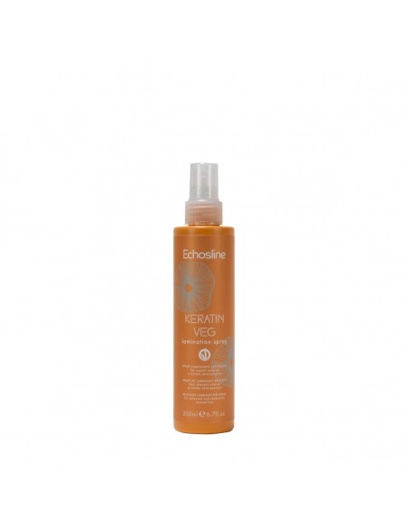 Echosline Keratin Veg Spray 200 ml laminante lucidante per capelli colorati e trattati chimicamente