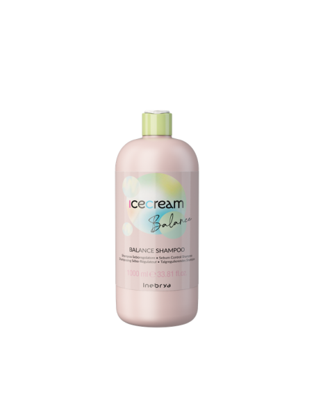 Inebrya Ice Cream Balance Shampoo Seboregolatore 1000ml per cute e capelli grassi
