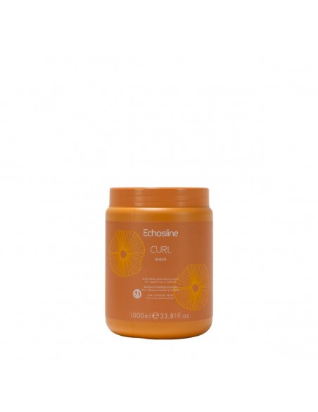 Echosline Curl Maschera 1000ml controllo ricci per capelli ricci e ondulati 300ml