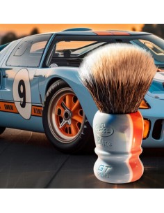 Omega pennello da barba GT Series Elite sintetico Gulf Livery 2