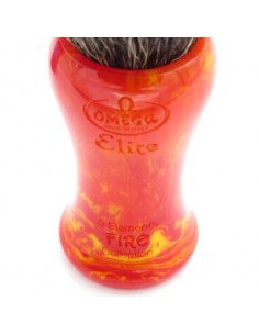 Omega pennello da barba 5 Elements Fuoco in fibra sintetica Elite MB1931/FI 2