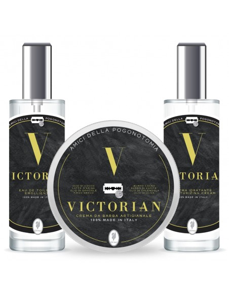Extro set da barba Victorian 3 pezzi