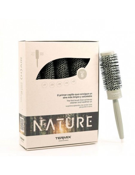 Termix Nature Spazzole Rotonde Kit 5 spazzole Assortite Tecnologia Pure Tech