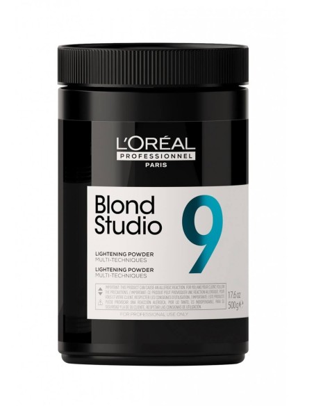 L’Oréal Professionnel Blond Studio Lightening Powder 9 500 gr – Decolorante Professionale fino a 9 Toni