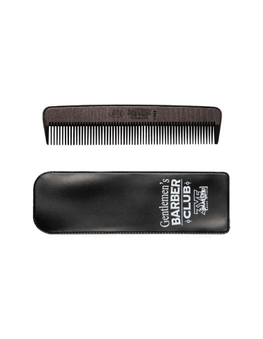 3Ve Maestri Gentleman Barber Pettine Fitto in Legno da Barba e Baffi