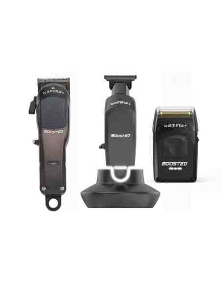 GAMMA PIU' BOOSTED SET BARBER PRO 3PZ CLIPPER+TRIMMER+SHAVER