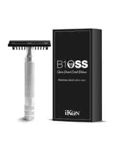 Ikon B1 oss rasoio di sicurezza pettine aperto e chiuso
