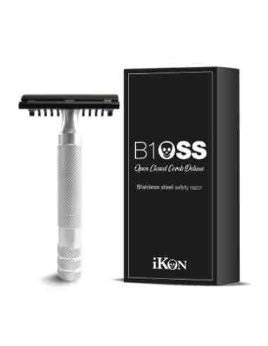 Ikon B1 oss rasoio di sicurezza pettine aperto e chiuso