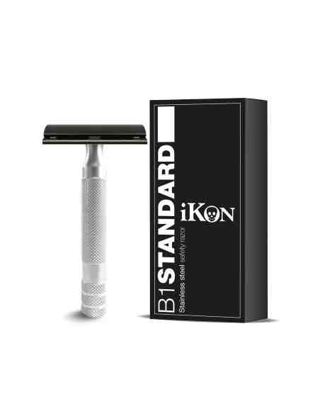 Ikon B1 standard rasoio di sicurezza closed comb in acciaio inox