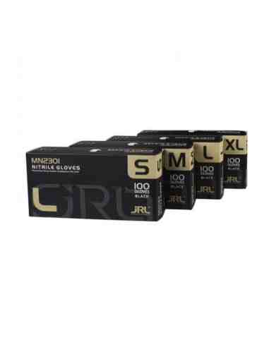 JRL Guanti Nitrile Neri senza polvere Box 100pz