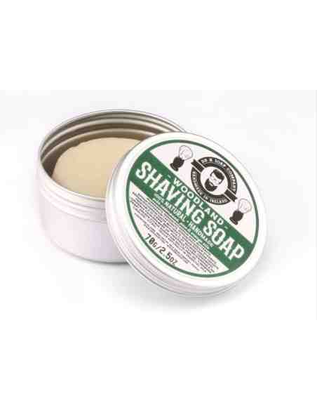 Dr K Soap Company Shaving Soap Woodland 70 g – Sapone da Barba Naturale Legnoso