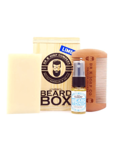 dr k, beard box, lime, kit barba lime, grooming beard, naturale