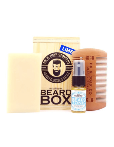 dr k, beard box, lime, kit barba lime, grooming beard, naturale