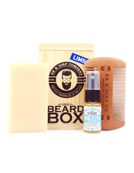 dr k, beard box, lime, kit barba lime, grooming beard, naturale