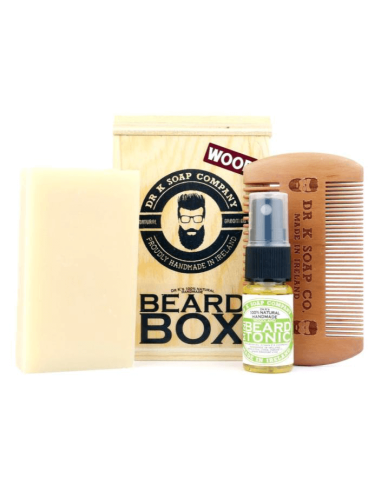Dr K Beard Box – Woodland – Kit Cura...