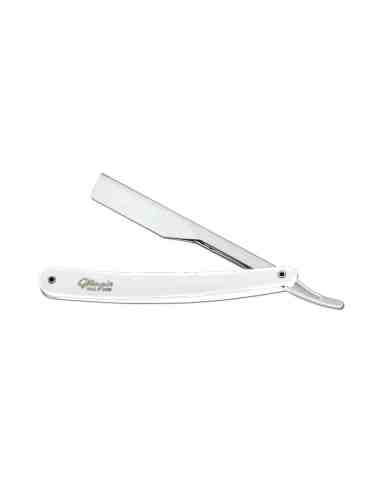 MAGIC RASOIO SHAVETTE A MANO LIBERA RICARICABILE A MEZZA LAMA MANICO BIANCO