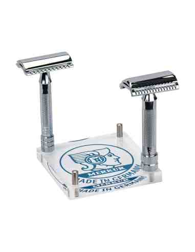 MERKUR STAND PER RASOIO DI SICUREZZA IN PLEXIGLASS 4 SLOT