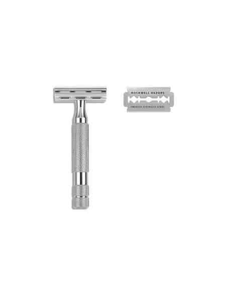 ROCKWELL 2C RASOIO DI SICUREZZA WHITE CHROME