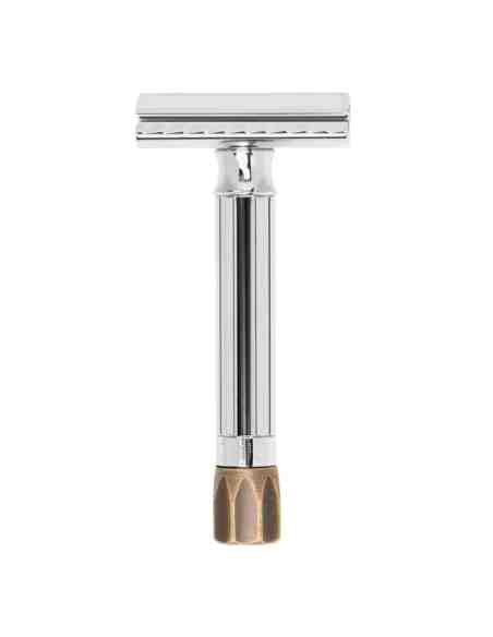 Rasoio di sicurezza regolabile Merkur Progress 500 in ottone cromato Made in Germany