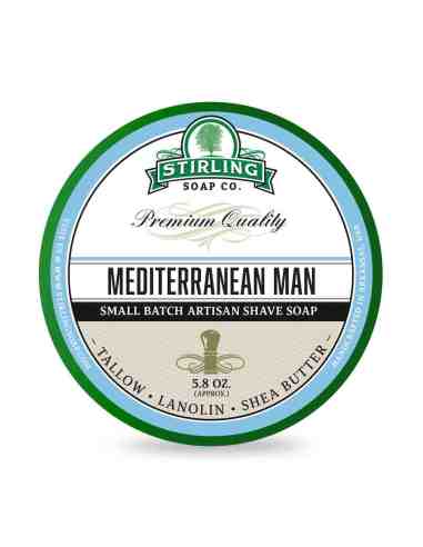 Stirling Sapone da Barba Mediterranean Man 170 ml – Chypre Mediterraneo