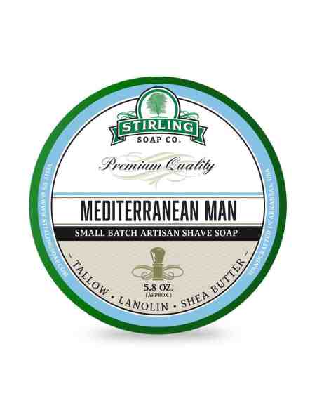 Stirling Sapone da Barba Mediterranean Man 170 ml – Chypre Mediterraneo