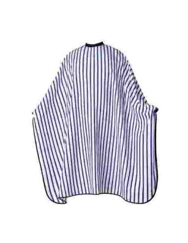 Mantella Barber Gessata Bianca e Blu...