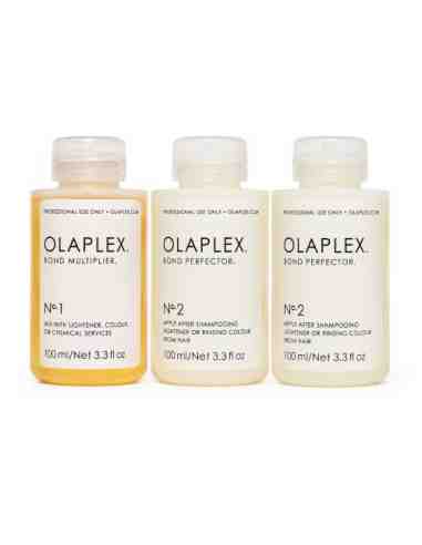 Olaplex T Kit professionale con No.1 Bond Multiplier e No.2 Bond Perfector per parrucchieri a Milano