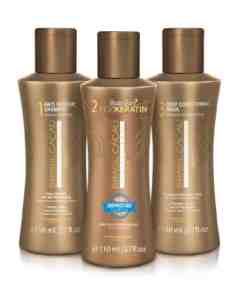 Brasil Cacau EcoKeratin Kit 3x110ml trattamento lisciante anticrespo professionale per capelli colorati e sensibilizzati