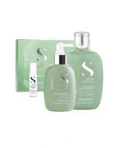 Kit Alfaparf Semi di Lino Scalp Renew shampoo fiale anticaduta e tonico energizzante
