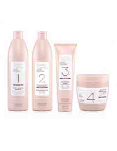 Kit Alfaparf Keratin Therapy Lisse Design trattamento lisciante professionale 4 step con shampoo fluido crema e maschera