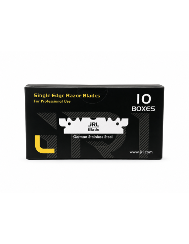 JRL Single Edge Razor Blades Box con 10 confezioni da 100 lame professionali monolama.