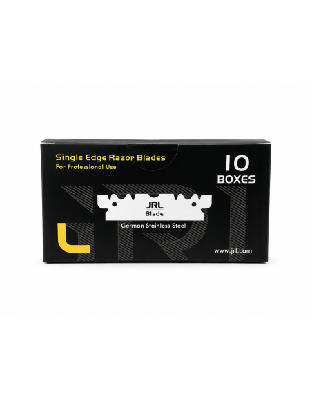 JRL Single Edge Razor Blades Box con 10 confezioni da 100 lame professionali monolama.