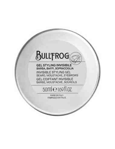 Bullfrog Gel Styling Invisibile Barba, Baffi e Sopracciglia 50 ml – Tenuta Forte Senza Residui