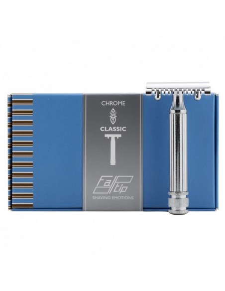 Fatip 42107 rasoio di sicurezza cromato grande pettine aperto