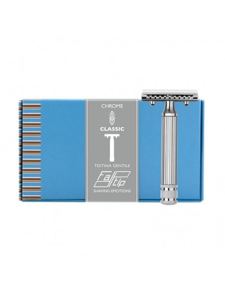 Fatip 42122 rasoio di sicurezza cromato grande testina gentile