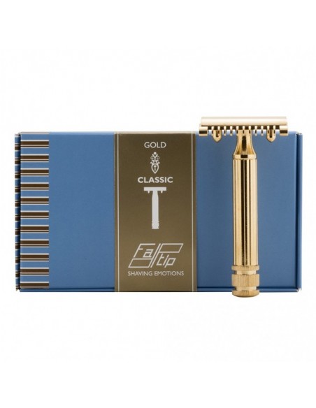 Fatip 42155 rasoio di sicurezza oro grande pettine aperto