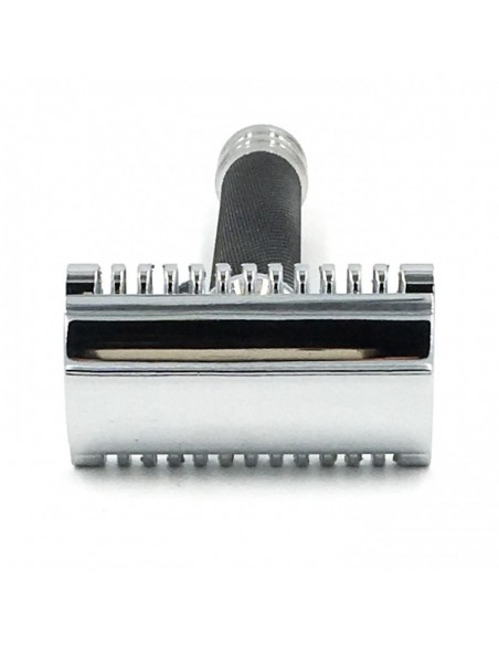 Parker Rasoio di Sicurezza Double Edge Open Comb Manico Nero