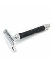 Rasoio di Sicurezza Double Edge Open Comb Manico Nero