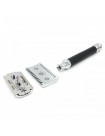 Rasoio di Sicurezza Double Edge Open Comb Manico Nero