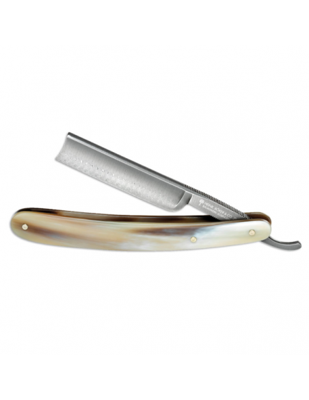 horn damast 5/8 rasoio a mano libera boker