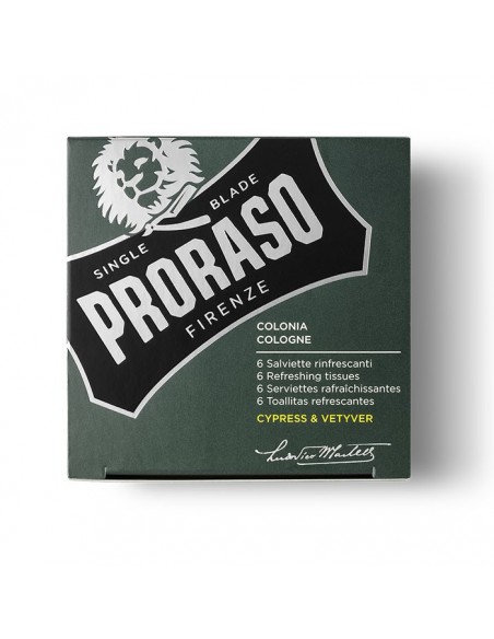 Proraso Colonia Cypress e Vetyver in Salviette